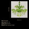 HOT SALE 8/15/18 Lights Villa Home Living Room Maria Theresa European Style Crystal Pendent Lamp Green Candle Lamp Luxurious Living Room Restaurant Bedroom KTV  Bar Art Decoration Lighting Supplies
