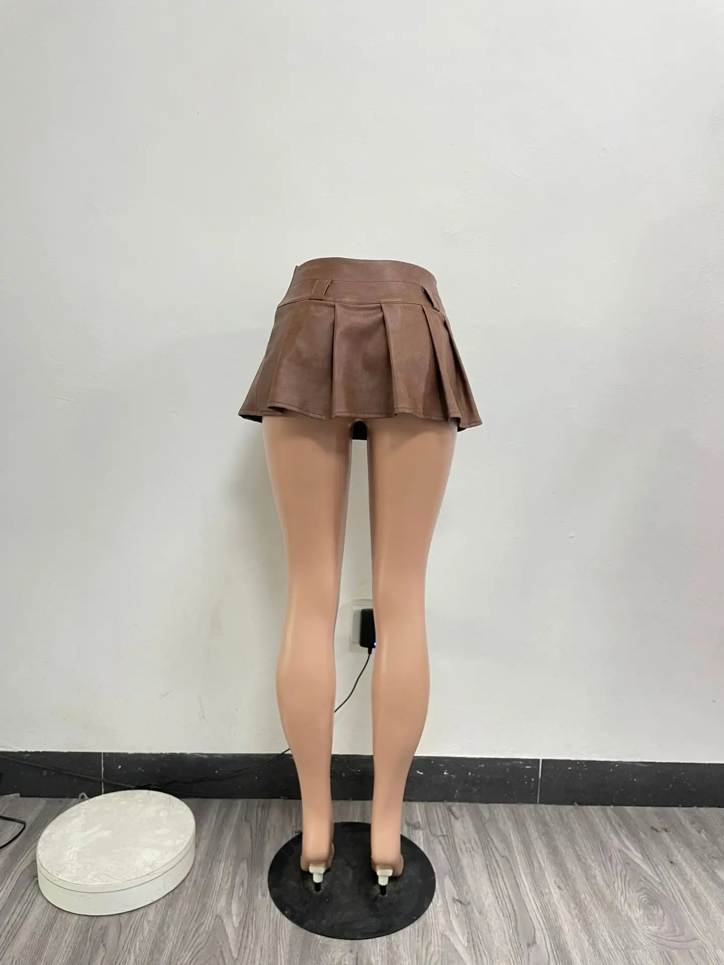 New Arrivals S-2XL Fashion Trendy Boutique PU Leather Pleated Mini Women's Skirts Evening Rave Party Night Clubwear Hot Sexy Skirts