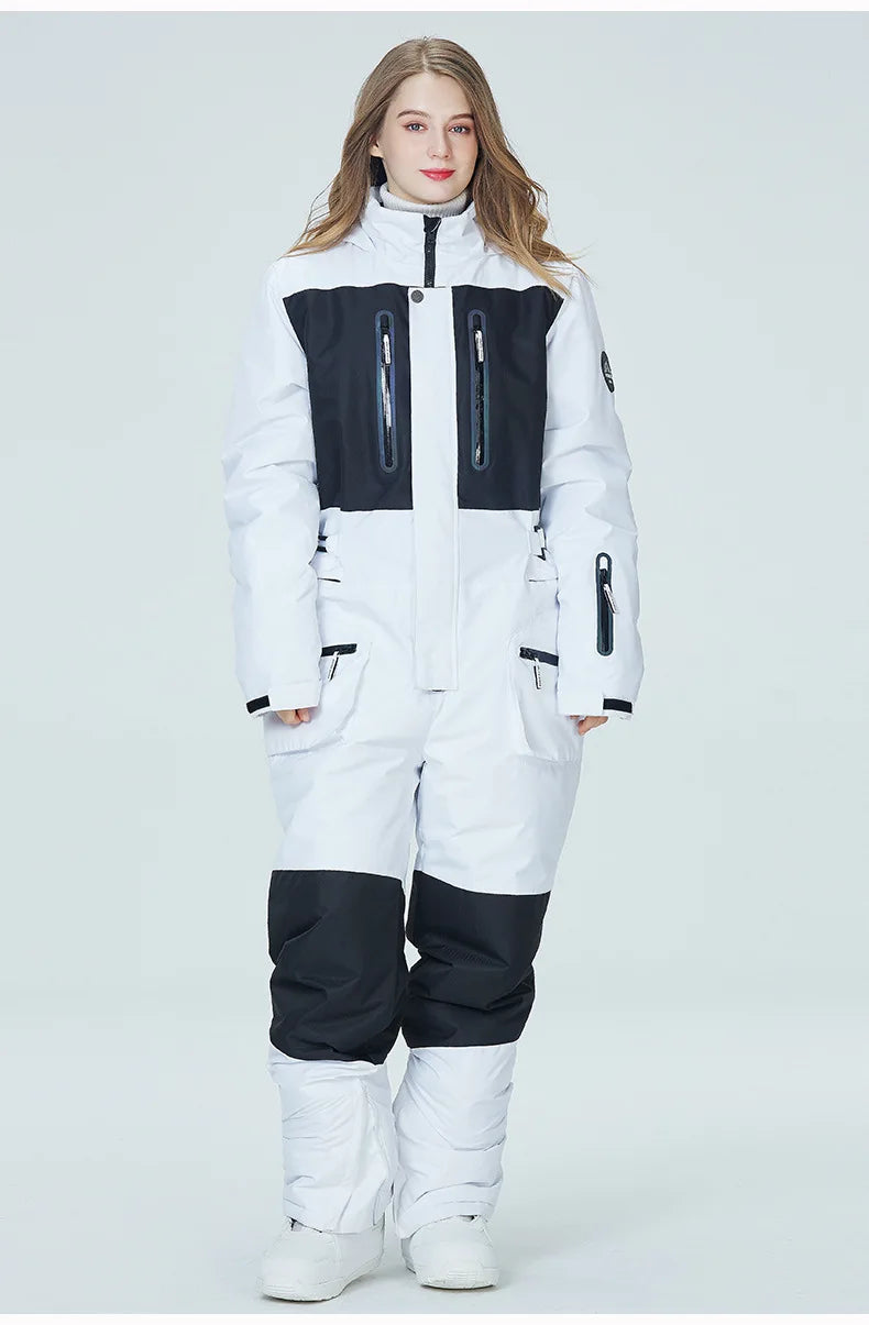 NEW Arrivals 8 Colors  Winter Outdoor Windproof Waterproof Warm Snowboard Double-Board Women Men's One-piece Ski Suit Ski Jacket Ski Pants Jumpsuit Snowmobile Ski Center Suit Winter Sports Apparel Clothing Supplies