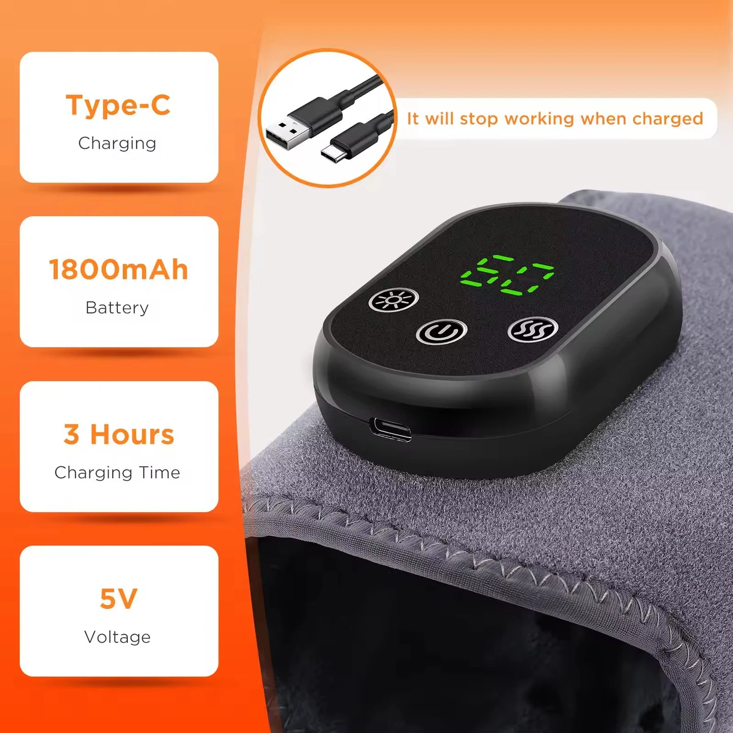 NEW Model Electrically Heated Ankle Charging Model Vibration Massage Hot Compress Foot Joint Therapy Device Outdoor Sports Running Cycling Injuries Treatment Pain Relief Health Care Supplies