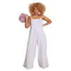 NEW Arrivals 8 Colors Sexy Backless Women Spring Summer Jumpsuit Loose Casual Spaghetti Strap Wide Leg One Piece Lady Solid Jumpsuit Streetwear Women Casual Clothing Supplies