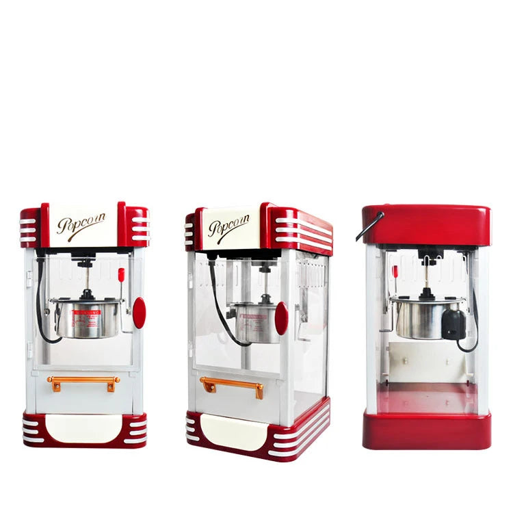 New Popcorn Electric Machine Commercial Automatic Large-Capacity Electric Pop Corn Machine Home Mini Popcorn Machine Makers