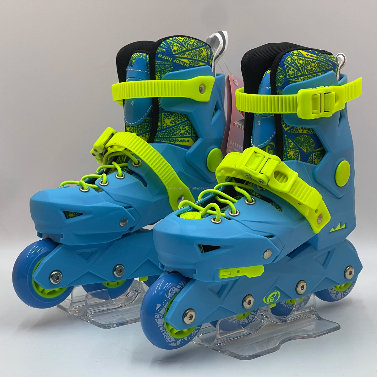 Genuine A3  Armor Warrior Children's Roller Skating Set Inline Skates Single Row Wheels Microfiber Shell Adjustable
