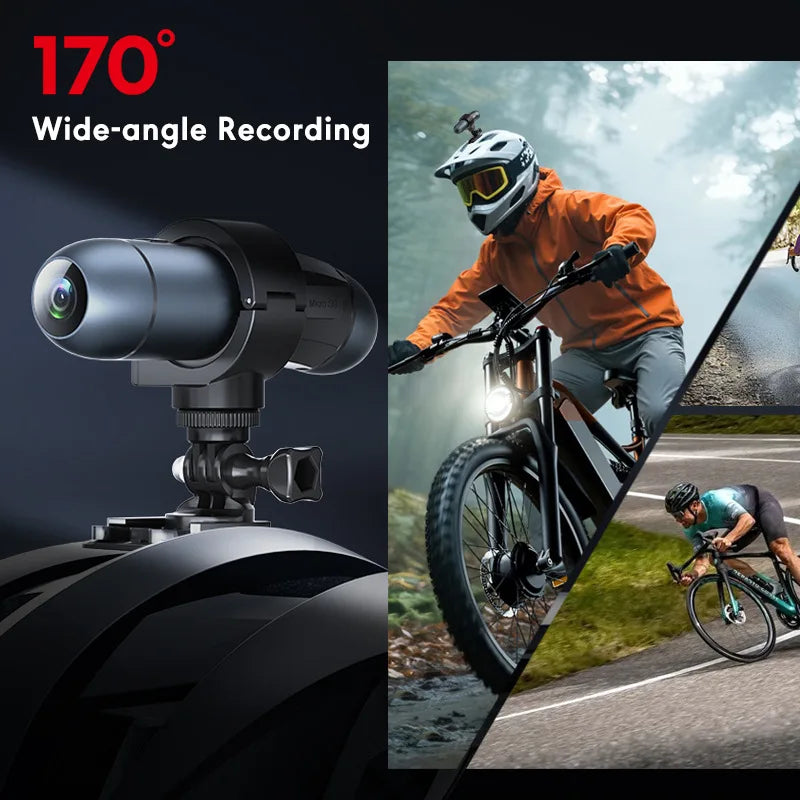 NEW Arrivals Cycling Snowboard Motorcycle Outdoor Cross-Border Helmet Camera 4K HD Driving Recorder Dual Camera Anti-Shake Wi-Fi Remote Control Outdoor Sports Camera