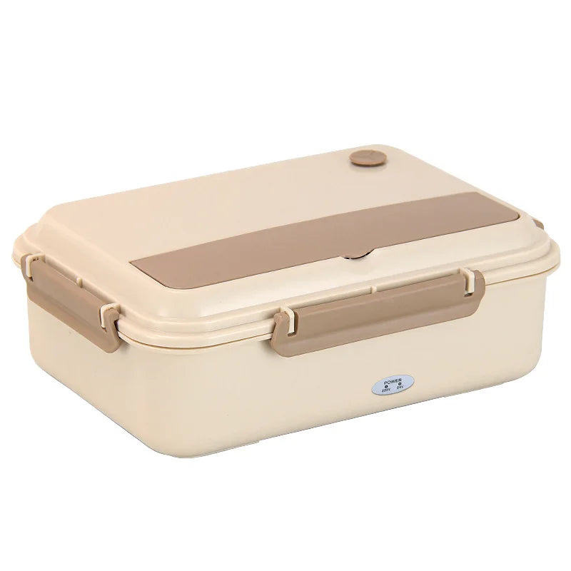 Outdoor Travel Camping Beach Office Students Electric Heating Lunch Dinner Box 304 Stainless Steel Inner Liner - Constant Temperature Lunch Box for Portable Food Heating Storage