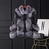 NEW Design  Fashionable Women's Winter Natural Fox Fur Outfit Real Fox Fur Jacket with Authentic Sheep Leather Girls Luxury Apparel Accessories Winter Clothing Supplies