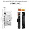 BEST PRICE Villa Home Business Office TUYA APP Brass Door Lock Intelligent Digital Fingerprint Face Recognition Security Electronic Smart Lock with Cloud Storage Wi-Fi Security Accessories Safety Supplies