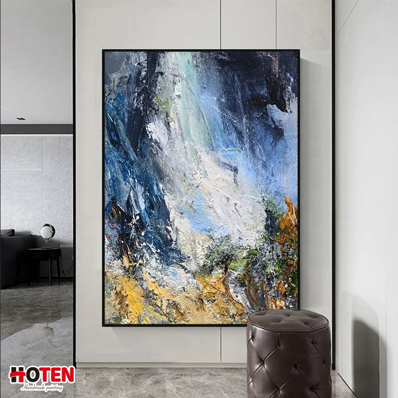100% Pure Hand-Painted Oil Paints Villa Home Living Room Wall Art Creative Decoration Large Original Handmade Abstract Frameless Oil Canvas Paints Unique Seascape Artwork Home Gallery Wall Decorations