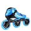 Carbon Fiber Sky Blue/Black/Red Color 4 Wheels Blade Adult Carbon Fiber Professional Inline Skates - High - Speed Racing, Durable PU Wheels for Marathon Outdoor Sports Activities Supplies