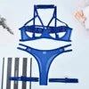 8 Colors Complex Interweaving Women Sexy Intimates Women Underwear Erotic Hollow Out Ladies Sexy Garter Lingerie Set