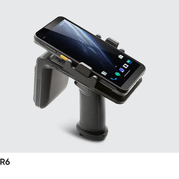 HOT SALE Few Units Left  R6 UHF RFID Handheld PDA Long Range Android/iOS   Wireless Bluetooth  2D Scanner CPU  R6 UHF RFID Reader Warehouse Logistics Business Instrument
