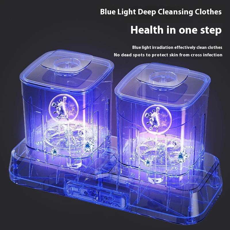 NEW  2 in 1 Portable USB Electric Washer and Dryer Foldable Mini Washing Machine for Baby Clothes Women Underwear Laundry Cleaning Machine For Home Travel Camping Holidays Use