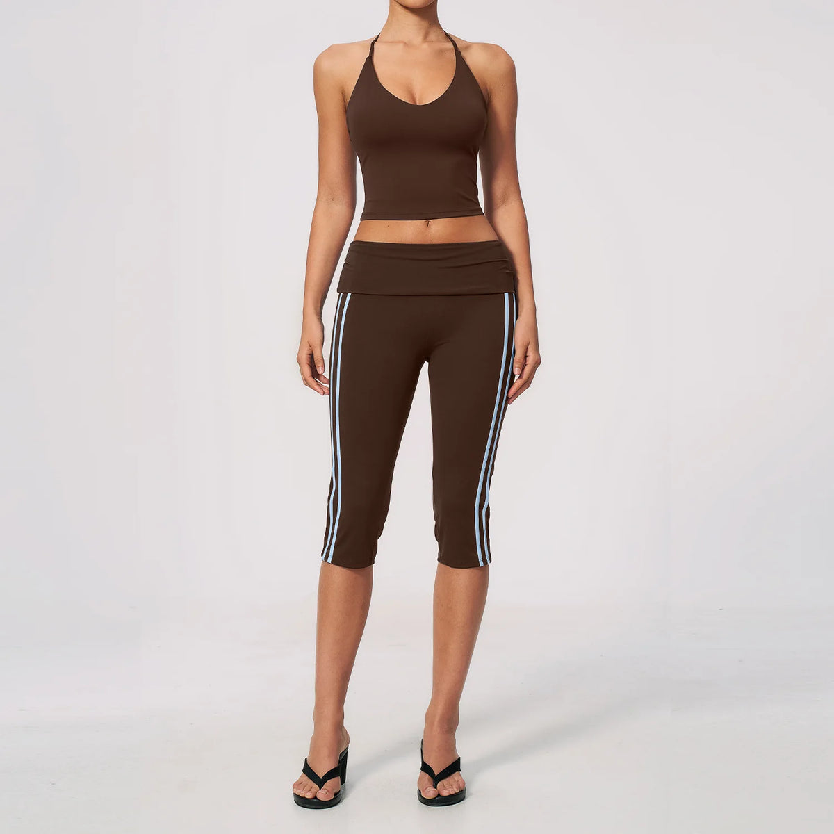 2 PCS Set 4 Colors S-XL  European American New Yoga Clothing Sports Outdoor Set Slim-Fit Beautiful Back Shockproof Breathable Suit Women's Sports Clothing Supplies
