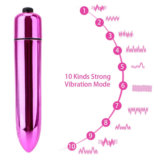 IKOKY 10 Speeds Bullet Vibrator Adult Sex Toys for Women Sex Products Mini G-spot Clitoris Stimulator Dildo Vibrator