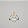 NEW Nordic Lamp Luxury Creative Personality Sitting Room Bedroom Restaurant Background Wall Small K9 Crystal Ball Chandelier Pendant Lights Home Lighting Supplies