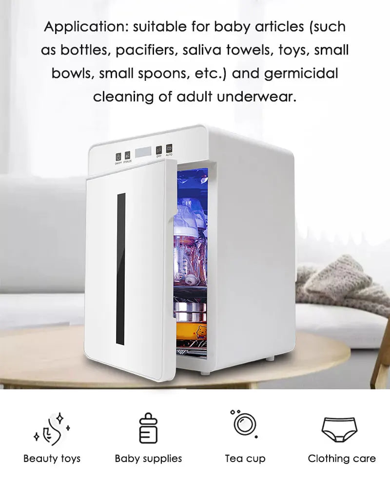 HOT SALE 6 in 1 Large Capacity UK/EU/AU Plug Baby Bottle Sterilizer Electric Disinfection Automatic Cabinet and Dryer System Bottle Sanitizer for Baby Items & Breast Pump Accessories Baby & Mother Care Supplies