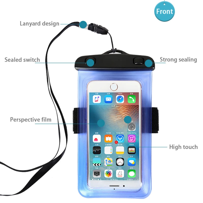 NEW Arrivals Universal Waterproof Phone Case Arm Band Bag For iPhone 13 12 11 Pro Max XR X XS 7 8 Plus Samsung S21 S22 Swim Water Proof Pouch Sports Supplies