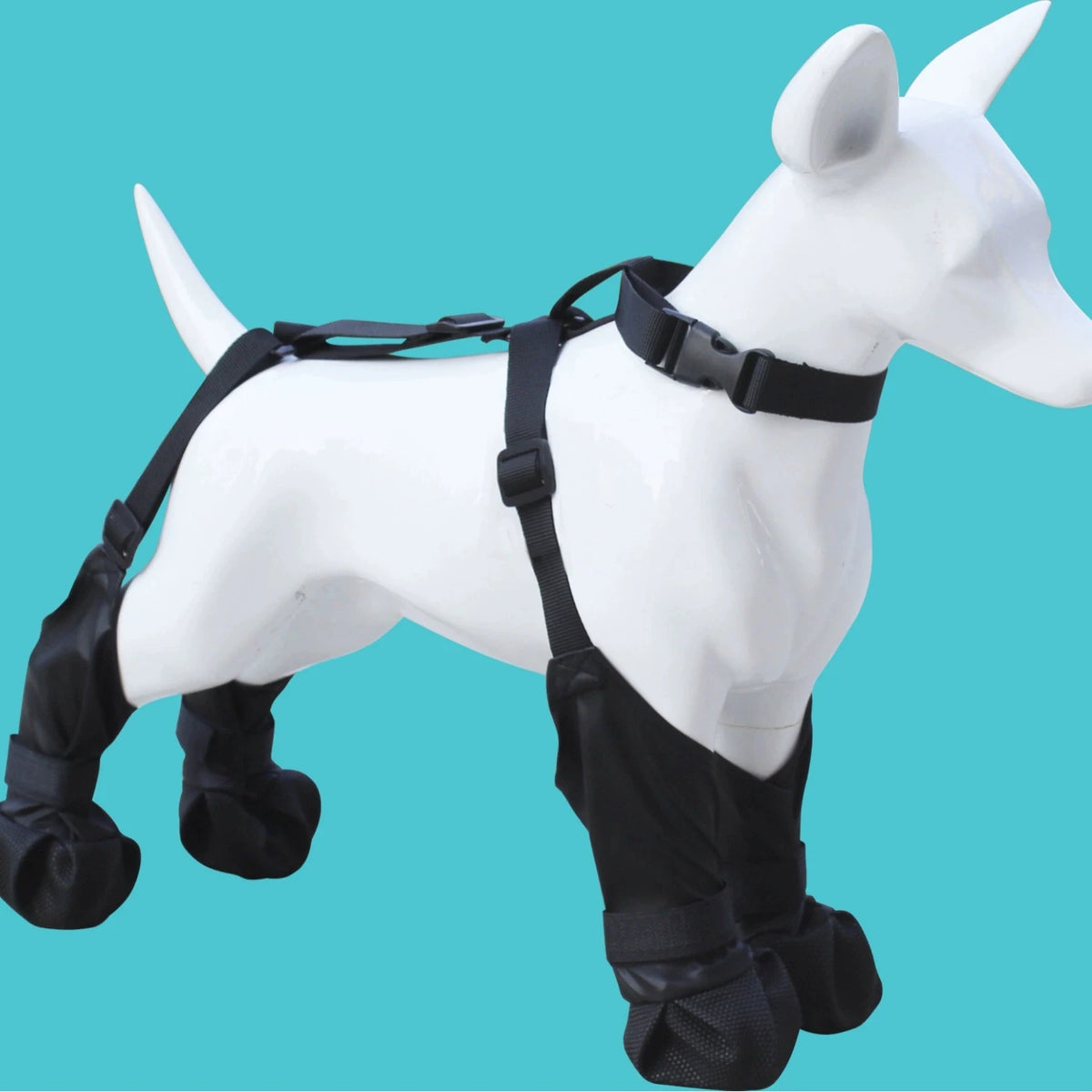Xs-2XL Large Size Waterproof Four-Season Anti-Dirty  Dog Reflective Tape Boots New Breathable Outdoor Pet Supplies Teddy Style Dog Shoes With Straps