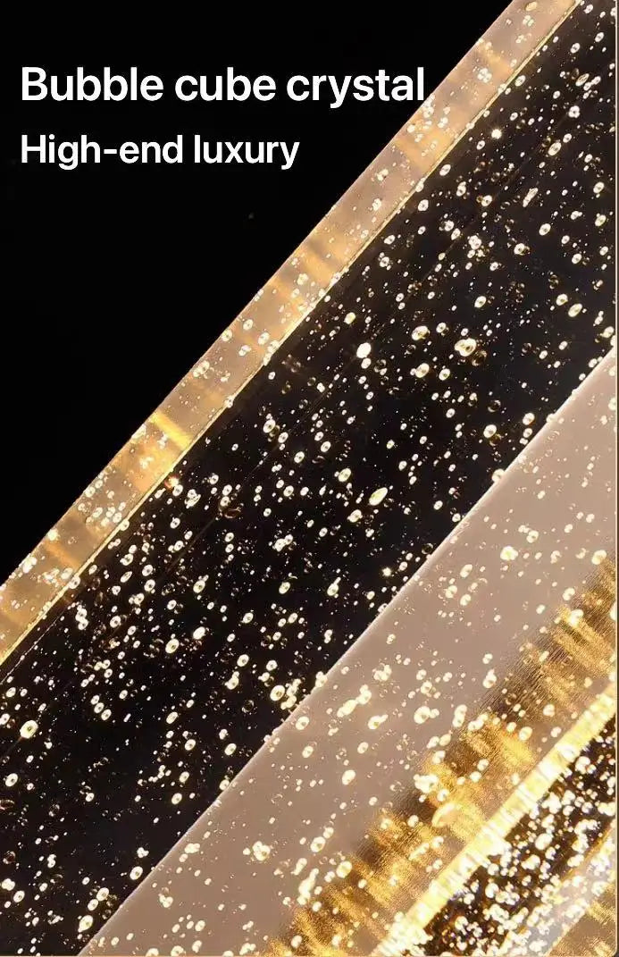 Villa Home Luxury Bubble Crystal Gold Wall Lamp Luxury Living Room Decoration Background Wall Fitting Bedroom Bedside Staircase Corridor Lamp LED Lights