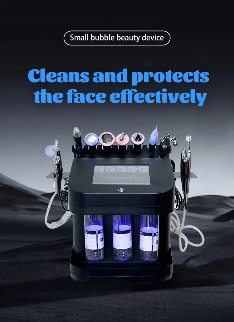 Korean New Benchtop Black Pearl 10-in-1 Multi-Functional Skin Management Integrated Instrument Cleaning Micro-Grinding Machine-08