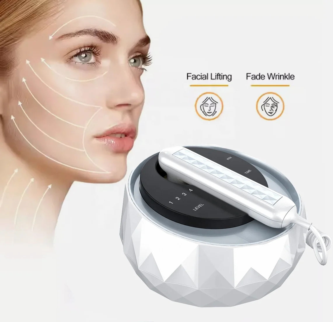 Portable Multipolar Beauty Machine for Home Use Skin Tightening Face Lift with US Plug Massager Feature Women Skin Care Supplies