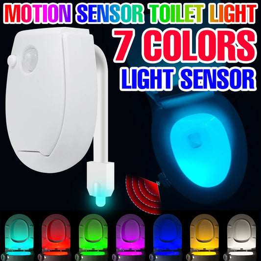3 Modes Toilet Night Light Smart PIR Motion Sensor Toilet Seat Lamp Bathroom Waterproof Lighting Bulb RGB Toilet Lamp Led Luminaria Lamp