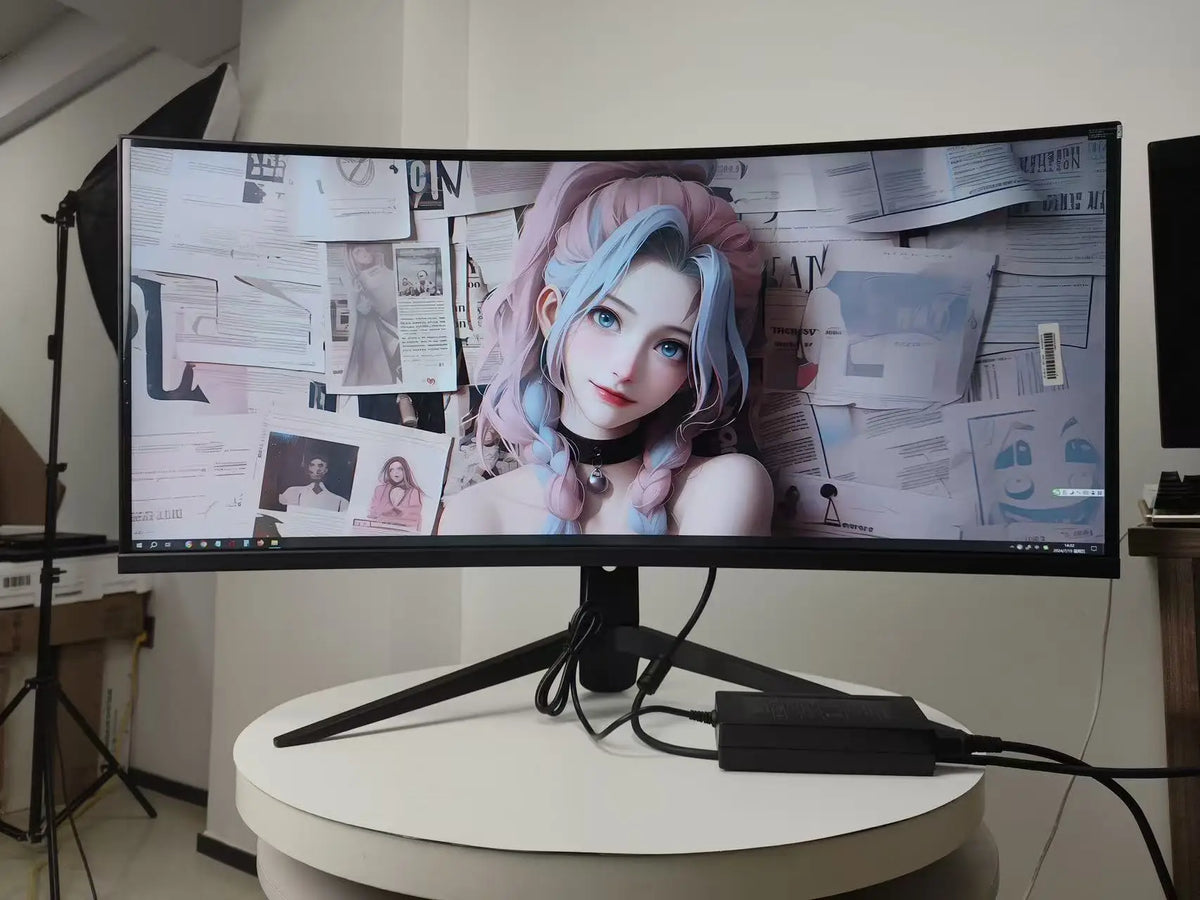 4K Gaming Monitors 27 Inch 34 Inch 144Hz Curved 135%sRGB Frameless LCD Monitor Desktop 3440*1440 Gaming Monitors Electronic Computer Supplies