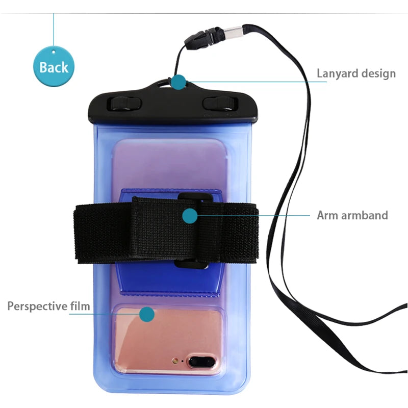 NEW Arrivals Universal Waterproof Phone Case Arm Band Bag For iPhone 13 12 11 Pro Max XR X XS 7 8 Plus Samsung S21 S22 Swim Water Proof Pouch Sports Supplies