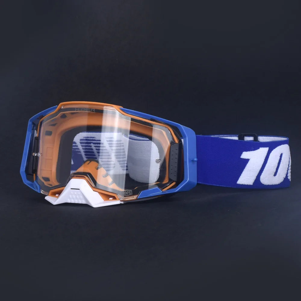 28 Colors New Upgrade Version Motocross Motorcycle Goggles Off-Road Quick Release Helmet Eyewear Can be Equipped with Myopia Glasses  Riding Skiing Glasses