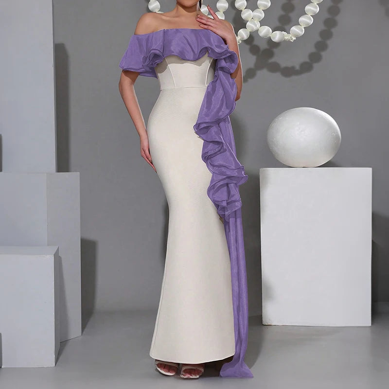 Mother of Bride 5 Colors Women's Sexy Strapless Glamorous Dresses Elegant Off Shoulder Sexy Black Mermaid Maxi Long Evening Party Dress Wedding Evening Prom Night Business Dinner Formal Gowns Ladies Luxury Apparel Supplies