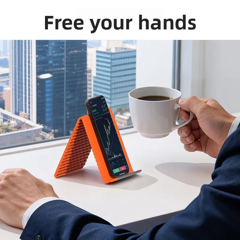 Tablets Laptop and Phone Holder Silicone Universal Model Desktop Tablet Laptop Stand Creative Flexible Folding Transformable Lazy Bracket Travel Electronic Accessories