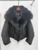 New Arrivals 5 Colors Sheepskin Leather Natural Real Fur Coat fox Fur Collar Autumn Winter Warm Women's Fashionable Loose Warm Down Coat Winter Warm Female Clothing Supplies.