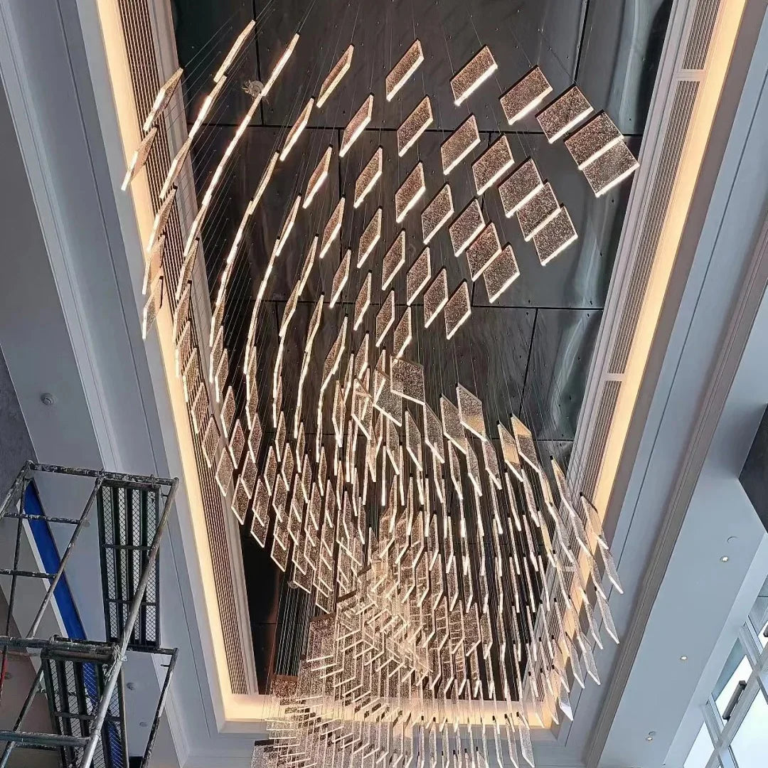 NEW Home Villa Hotel Lobby Staircase Ceiling Customized Modern Luxury Banquet Hall Sand Table Lighting Fixtures Non-Standard Chandeliers & Pendant Lights