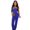 S-2XL New Fashion Women's Sexy Slim Solid Color Sleeveless High Waist Jumpsuit New Design Night Clubwear Evening Prom Party Bodysuit Ladies Sexy Apparel Supplies