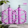 Titanium Alloy Axle 7 Colors  BMX Road  Mountain Bike Pedals Aluminum Alloy Three Bearings Titanium Alloy High-Strength Oversized Anti-Slip Treads Steel Spindle Bicycle Parts Accessories