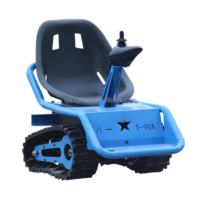 HOT SALE Steel Body 5 Speeds 24V - 250W & Bluetooth Dynamic Music Sound for Varied Events for Kids All-Terrain Electric Tank Sandy Beach Electric Go Cart