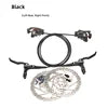 NEW SET  Purple/Blue/Black/Red Color Hydraulic Disc Brake Set Aluminum Alloy BMX Road Mountain Bike Oil Brake Lightweight Dual-Sided Dual-Piston Universal 160mm Rotor Bicycle Parts Accessories