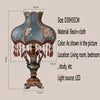 Blue/White Color Home Villa Hotel Luxury Crystal Lampshade European Table Lamp Luxurious Living Room Bedroom Study Villa Hotels LED Retro Creativity Bedside Desk Light