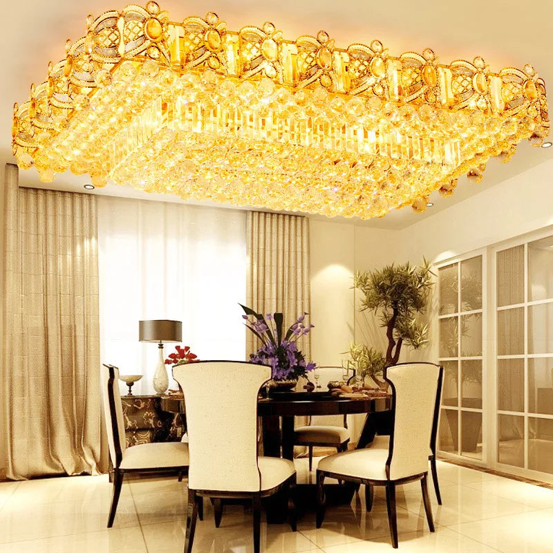 HOT SALE Villa Home Living Room Italian Modern Round Luxury K9 Crystal Ceiling Chandelier Light Villa Living Room Crystal Ceiling Light Art Decoration Home Lighting Supplies