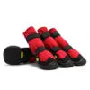4 PCS Set 4 Colors Pet Dog Waterproof Soft Boots  Adjustable Reflective Straps Anti-Slip Dog Warm Shoes Snow Rain Protection Boots Pets Apparel Accessories