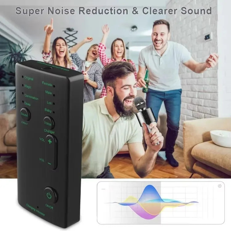 Voice Changer New Model M1 Portable Mini Voice Changing Modulator Wireless Voice Changer Game Live Broadcast Mobile Computer Laptop Sound Effects Card Electronic Accessories