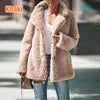 8 Colors S-5XL Plus Size Women's Double-Sided Fleece Jacket Long Sleeve Lapel Collar Thick Plush Warm Coat for Winter Autumn & Spring Casual Outerwear
