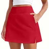 8 Colors S-2XL  Women's Custom Logo Summer Soft Natural High Waist One Piece Tennis Golf Club Skirts Breathable Design Fitness Women Skirts Sports Apparel Accessories Clothing Supplies