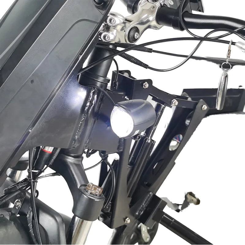 25/35km Disabled Paralyzed People Wheelchair Front Wheel Conversion Drive Traction High Power 400W Aluminum Integrated Battery LCD Electronic Speedometer Brushless Hub Motor for Outdoor Activities