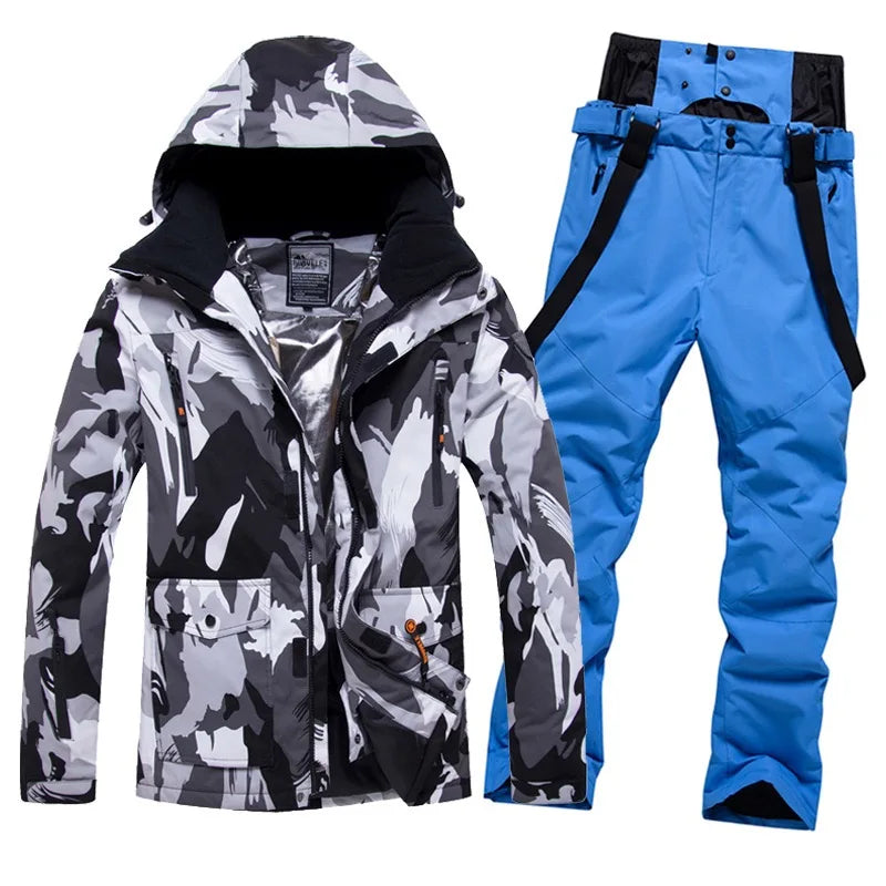 NEW Arrivals 10 Colors  M-4XL Plus Size Waterproof Breathable Men's and Women Snow Wear Winter Snowboard Suit Ski Suit Winter Sports Clothing Supplies