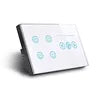 UK/AU/US/EU Plug Wi-Fi RF433 Smart Device Fan Light Switch APP Control TUYA Remote Various Speed Control Fan Lamp Wall Mounted Light  Switch Panel Home Office Lighting Supplies