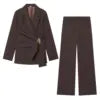 5 Colors Boutique HOT Sale 2 PCS Set Luxury Women Blazer Pants Set Elegant Formal Office Business Suit Ladies Luxury Clothing Supplies
