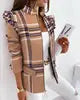 NEW Latest Fashion Design 8 Colors S-2XL Autumn Winter Spring Coats for Ladies Women  Ruffle Long Sleeve Zipper Office Lady Blazer Jackets Ladies Apparel Accessories