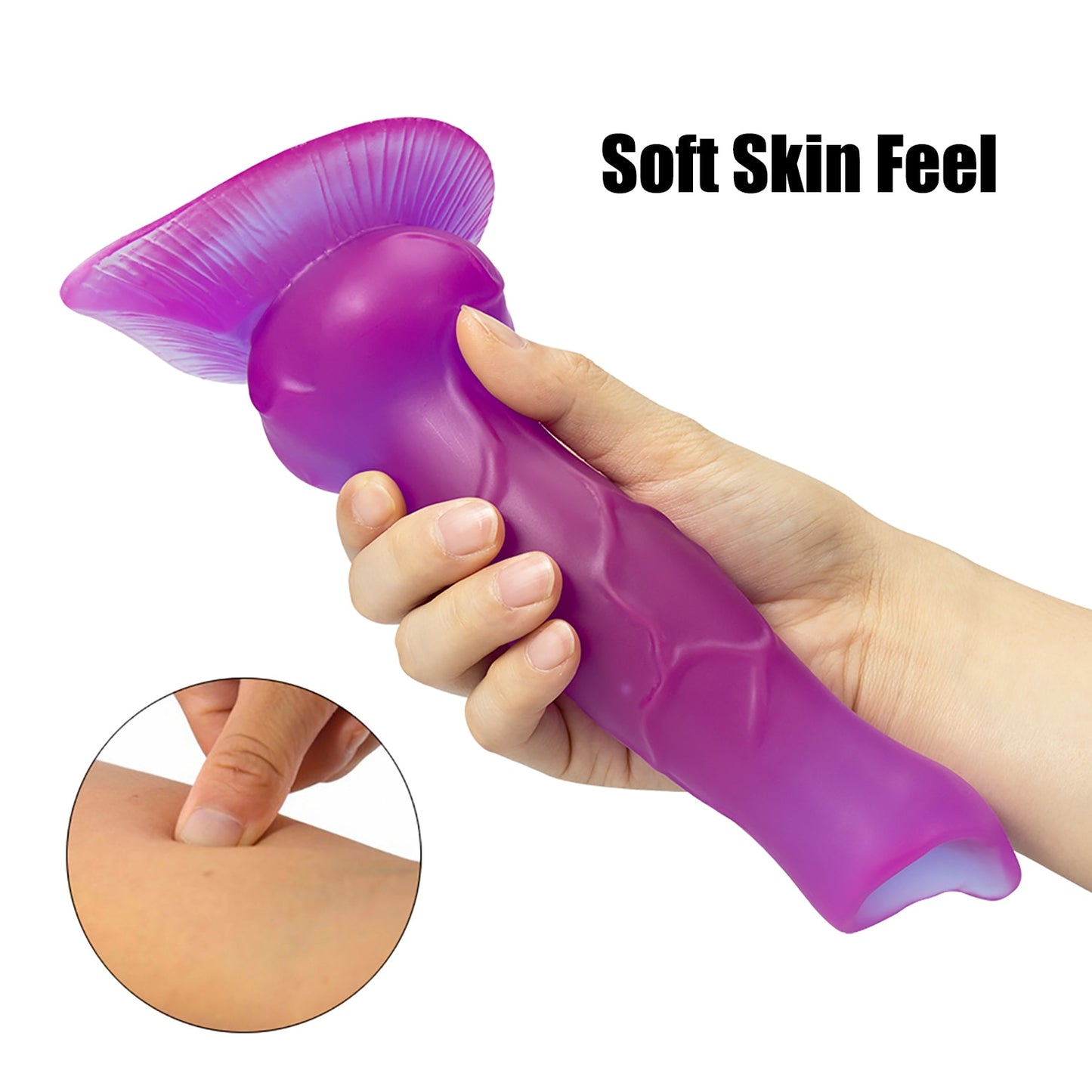 Simulation Dog Penis Huge Dildos Soft Anal Plug Phallus with Suction Cup Stimulate Vagina and Anus Big Dick Sex Toys for Women