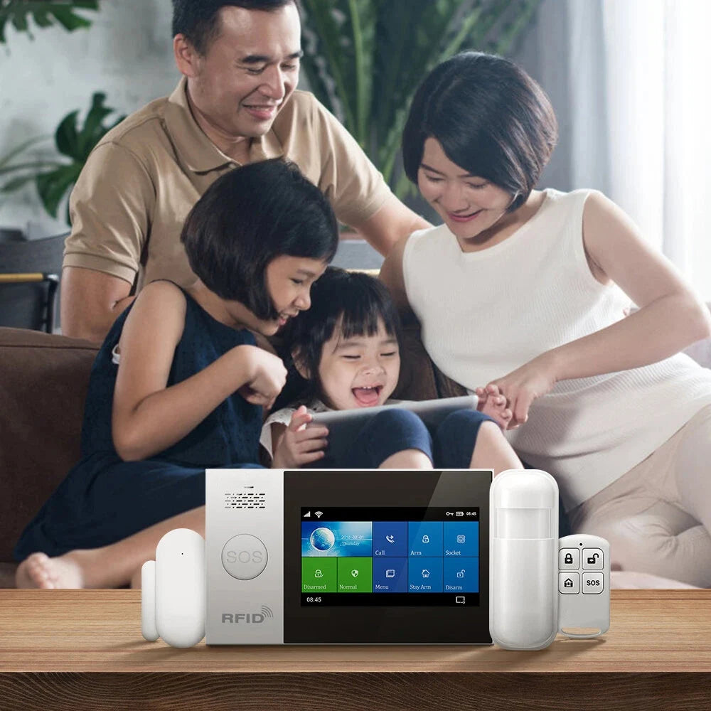 NEW Arrivals TUYA App  Smart  Wireless Home WIFI GSM GPRS Burglar Home Security With Motion Detector Sensor Burglar Alarm System Smart Life APP Home Security Systems